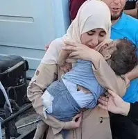 دردناک از غزه؛ آخرین آغوش