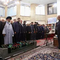 مراسم تشییع مادر غلامعلی حدادعادل