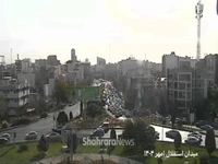 بار ترافیکی در میدان استقلال مشهد