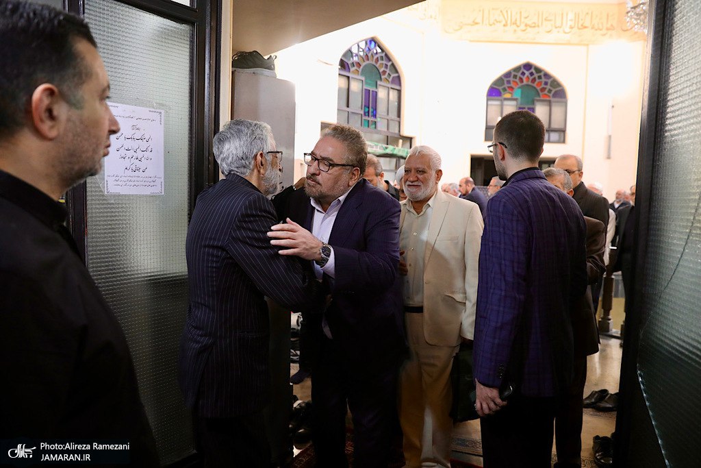 مراسم تشییع مادر غلامعلی حدادعادل