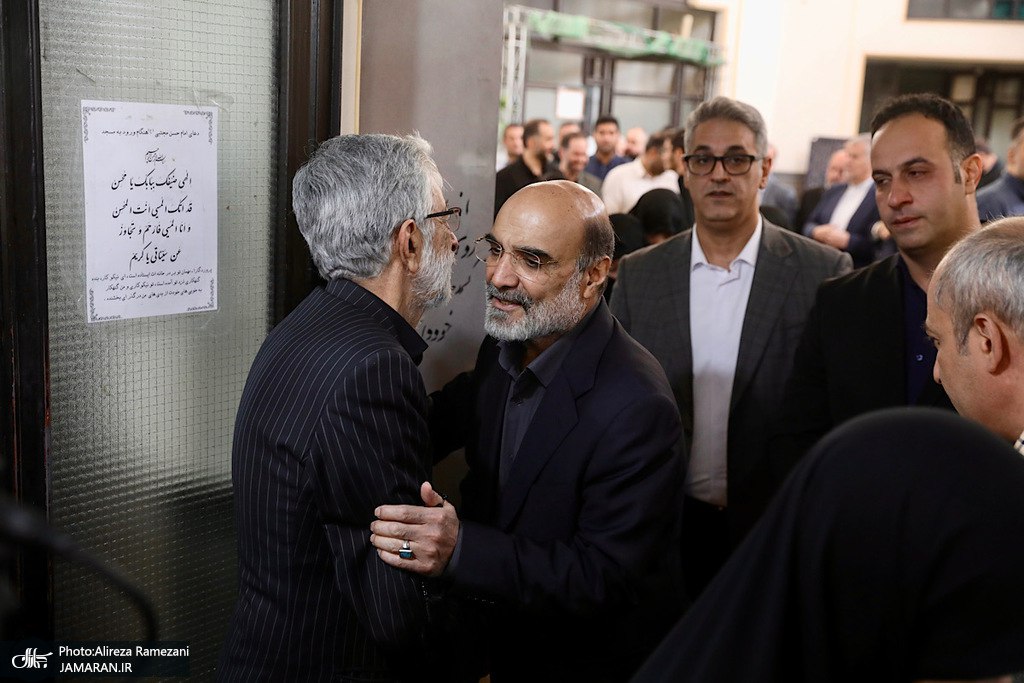 مراسم تشییع مادر غلامعلی حدادعادل