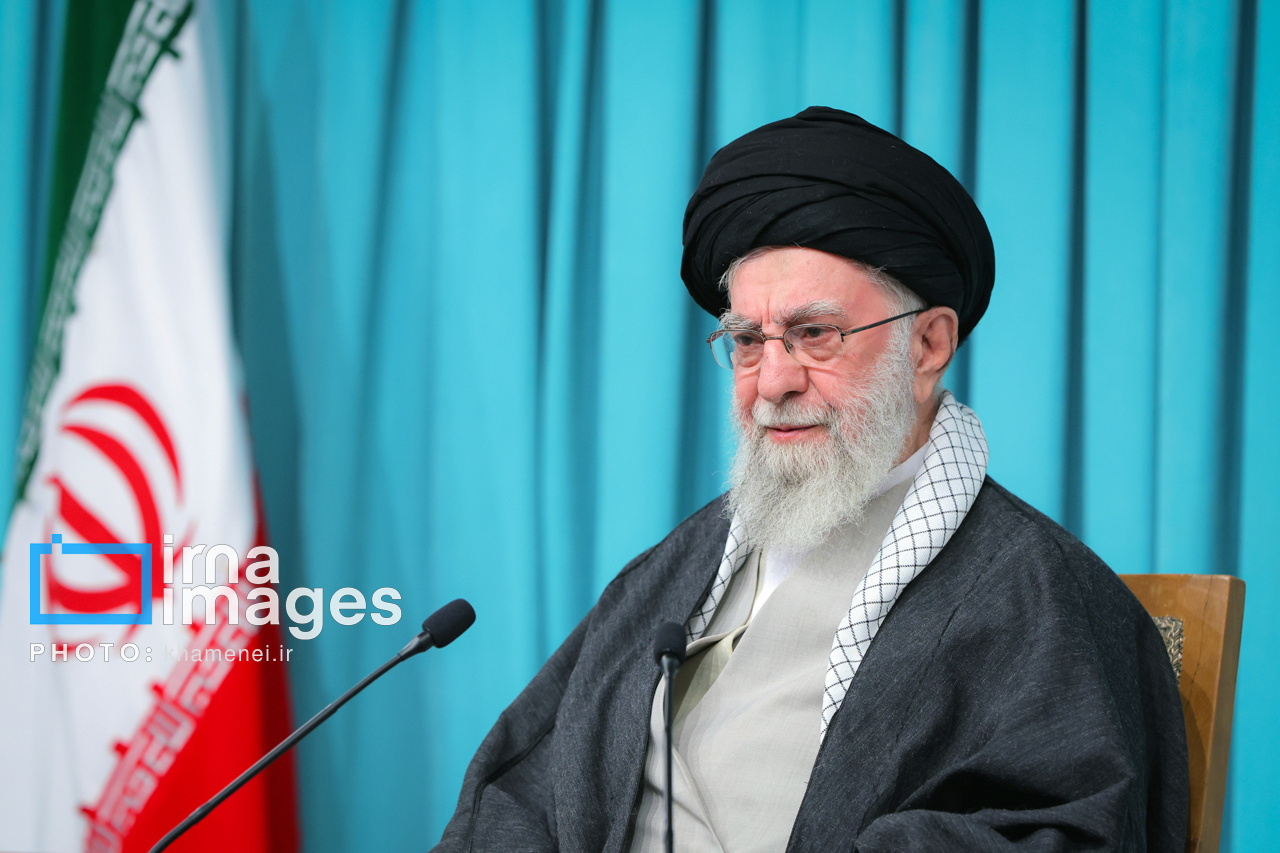 عکس/ سخنرانی تلویزیونی رهبر معظم انقلاب اسلامی
