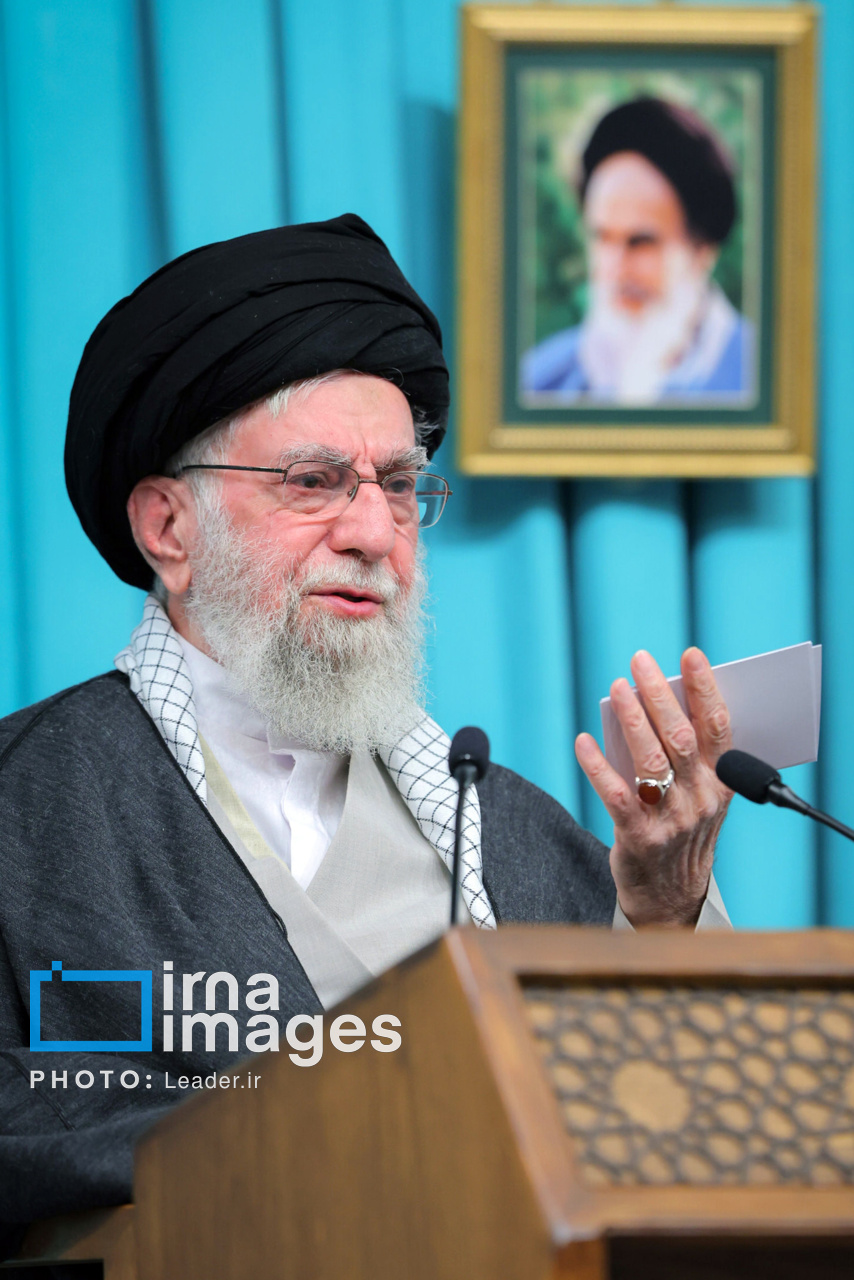 عکس/ سخنرانی تلویزیونی رهبر معظم انقلاب اسلامی