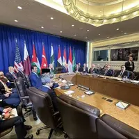 نشست مشترک ترامپ با رهبران ۹ کشور عربی و اسلامی برگزار شد