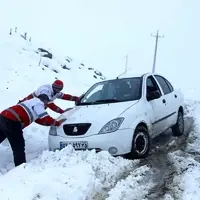 گرفتاری عشایر اهر در برف
