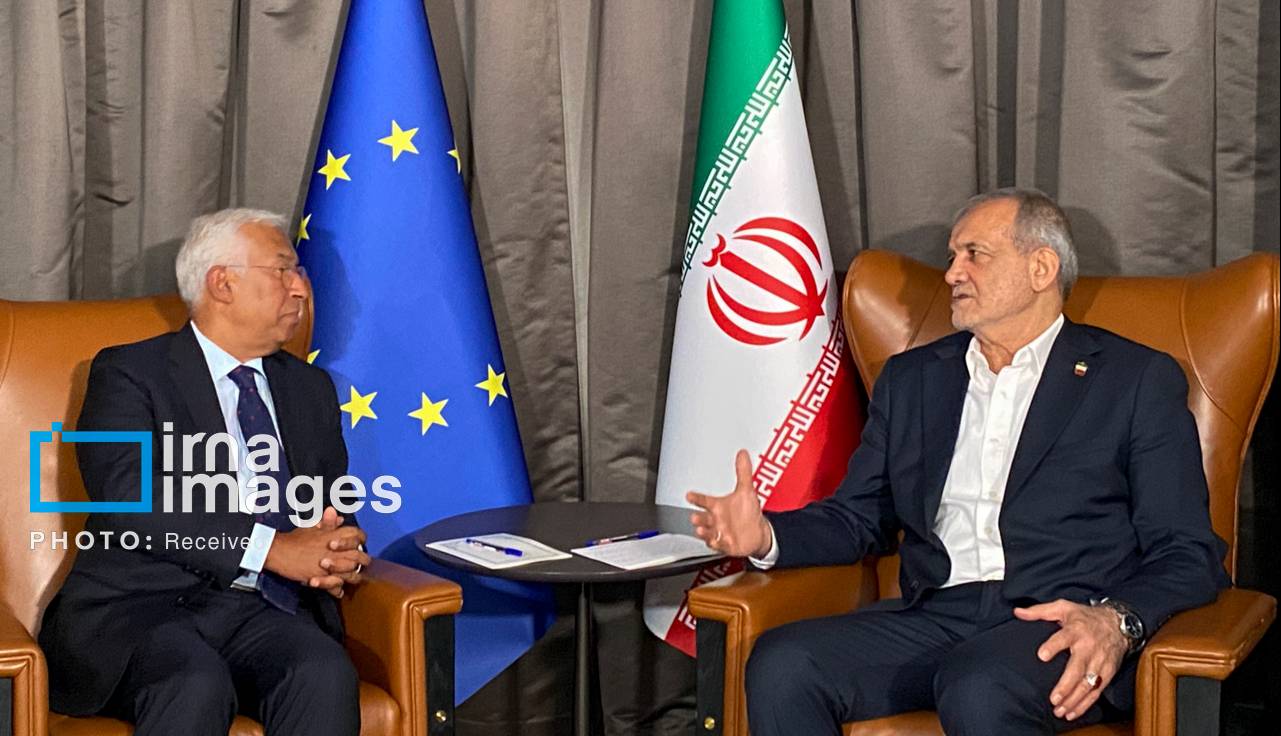 دیدار پزشکیان و رئیس شورای اروپایی در نیویورک