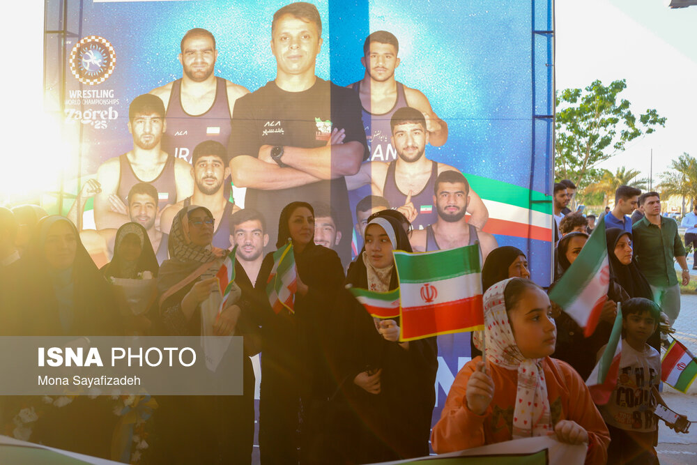مراسم استقبال و تجلیل از مدال‌آوران خوزستانی تیم ملی کشتی فرنگی ایران
