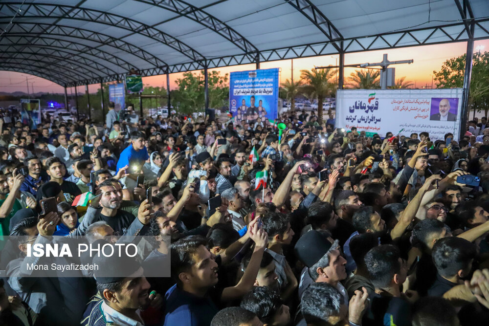 مراسم استقبال و تجلیل از مدال‌آوران خوزستانی تیم ملی کشتی فرنگی ایران