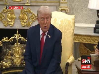 نشان جنگنده اف35 بر روی کت ترامپ در دیدار با اردوغان