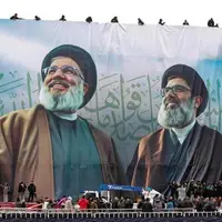 تصاویری از حضور مردم لبنان در بزرگداشت سالگرد شهید سید حسن نصرالله