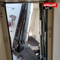 عکس/ تصویری از قطار حادثه دیده در مسیر راه آهن مشهد