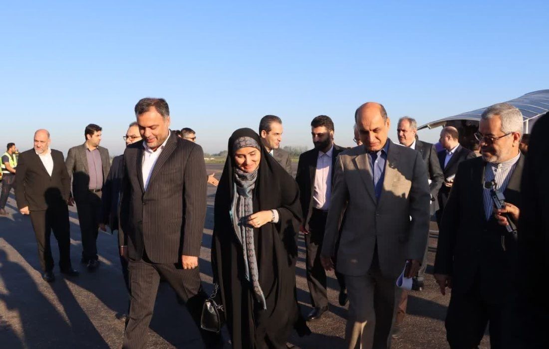  بازدید وزیر راه و شهرسازی از کارگاه شهید رجایی راه آهن رشت - آستارا