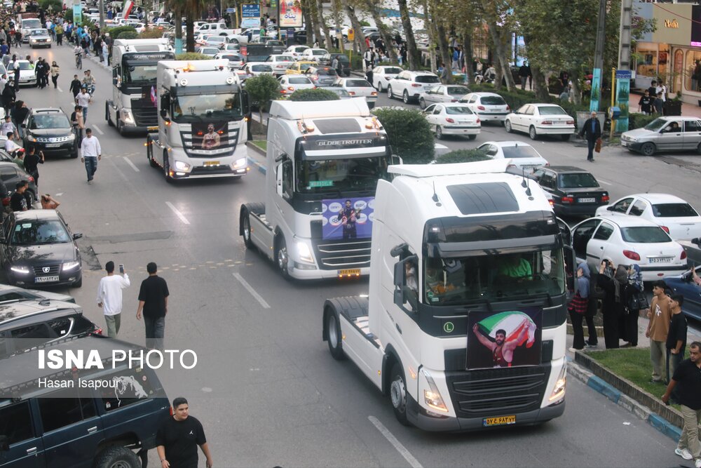 مراسم استقبال از هادی ساروی در آمل