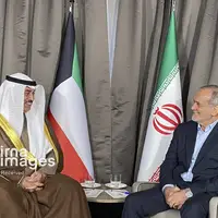دیدار پزشکیان و ولیعهد کویت در نیویورک