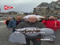 واکنش احساسی مردم بلژیک با مشاهده جنازه نمادین شهدای غزه