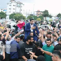 مراسم استقبال از هادی ساروی در آمل