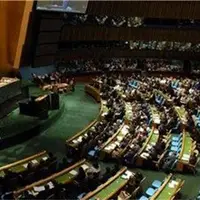 اتمسفر مضحک صحن عمومی سازمان ملل حین سخنرانی بی‌بی