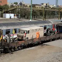 اعزام نمادین قطار جنگ در قم