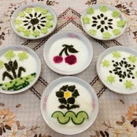 ۵ ایده تزئین ماست و خیار