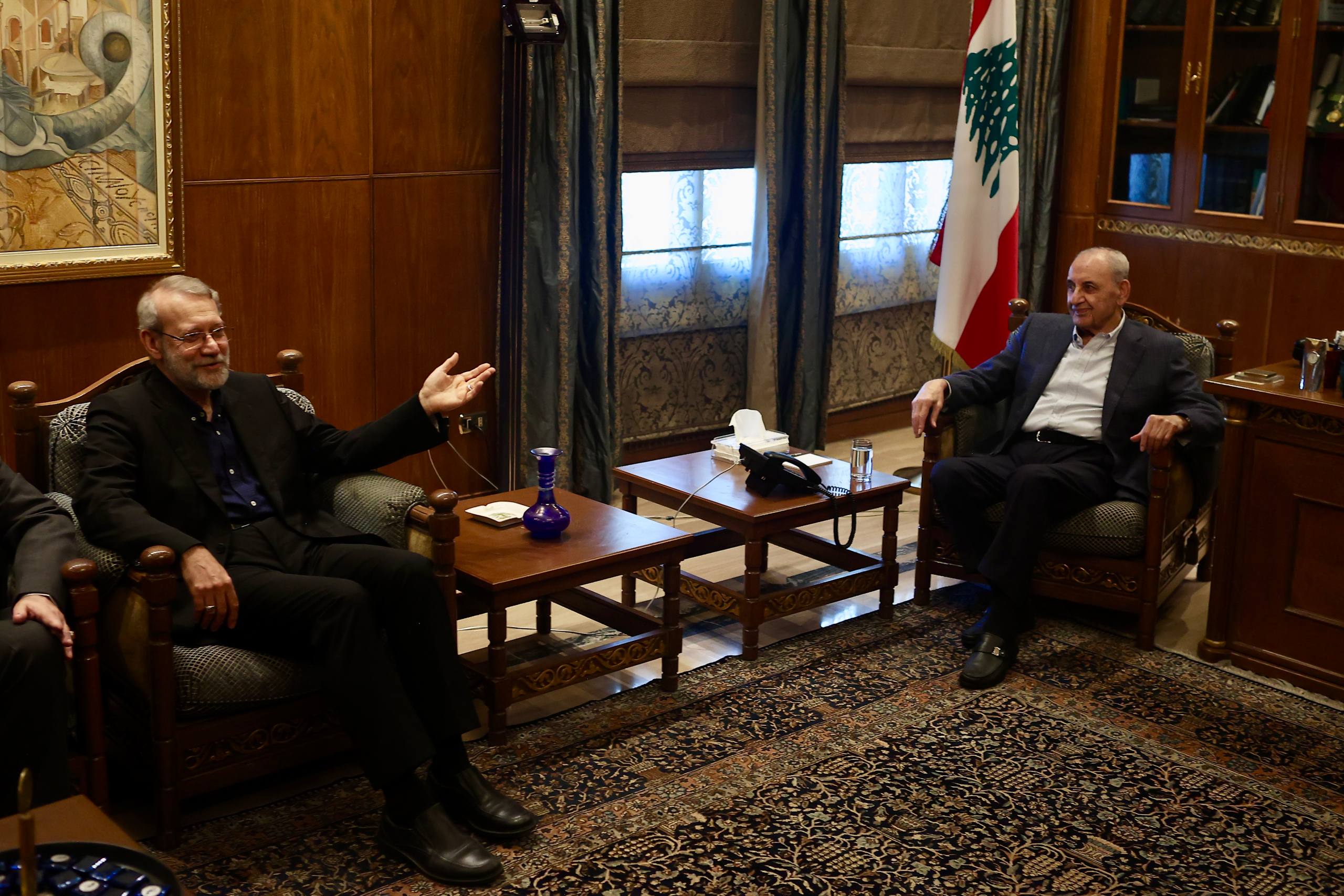 لاریجانی با رئیس مجلس لبنان دیدار کرد