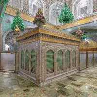 غبارروبی مضجع نورانی امام رضا(ع)