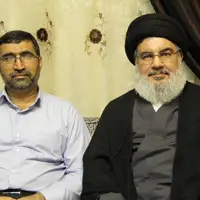عکس/ تصویری دیده‌نشده از شهید حاج محمود باقری در کنار شهید نصرالله