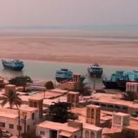 نمایی دیدنی از بندر زیبای لافت در قشم