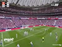 گل چهارم اتلتیکومادرید به رئال مادرید توسط خولین آلوارز