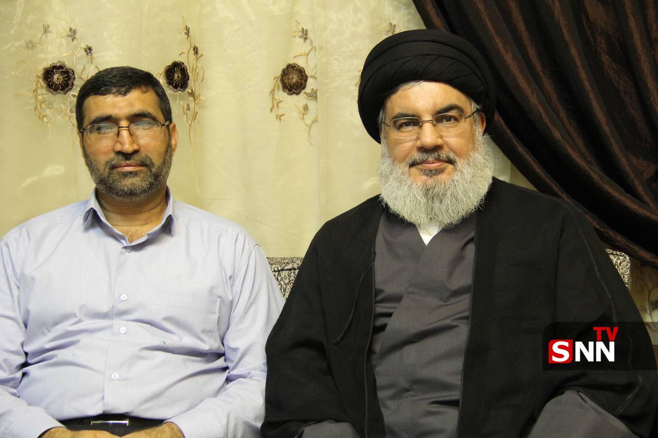 عکس/ تصویری دیده‌نشده از شهید حاج محمود باقری در کنار شهید نصرالله