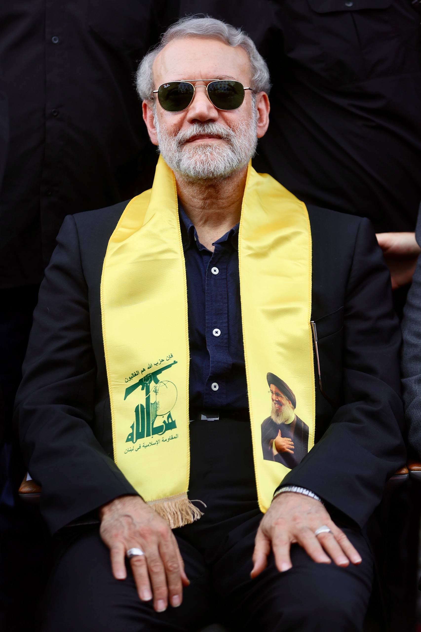 حضور دبیر شورای عالی امنیت ملی در مراسم سالگرد سید حسن نصرالله