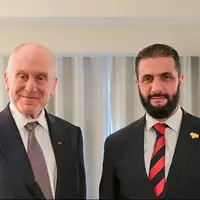  جولانی با رونالد لاودر رئیس کنگره جهانی یهودیان در نمایندگی سوریه در نیویورک دیدار کرد