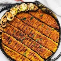 کباب تابه‌ای دو رنگ!