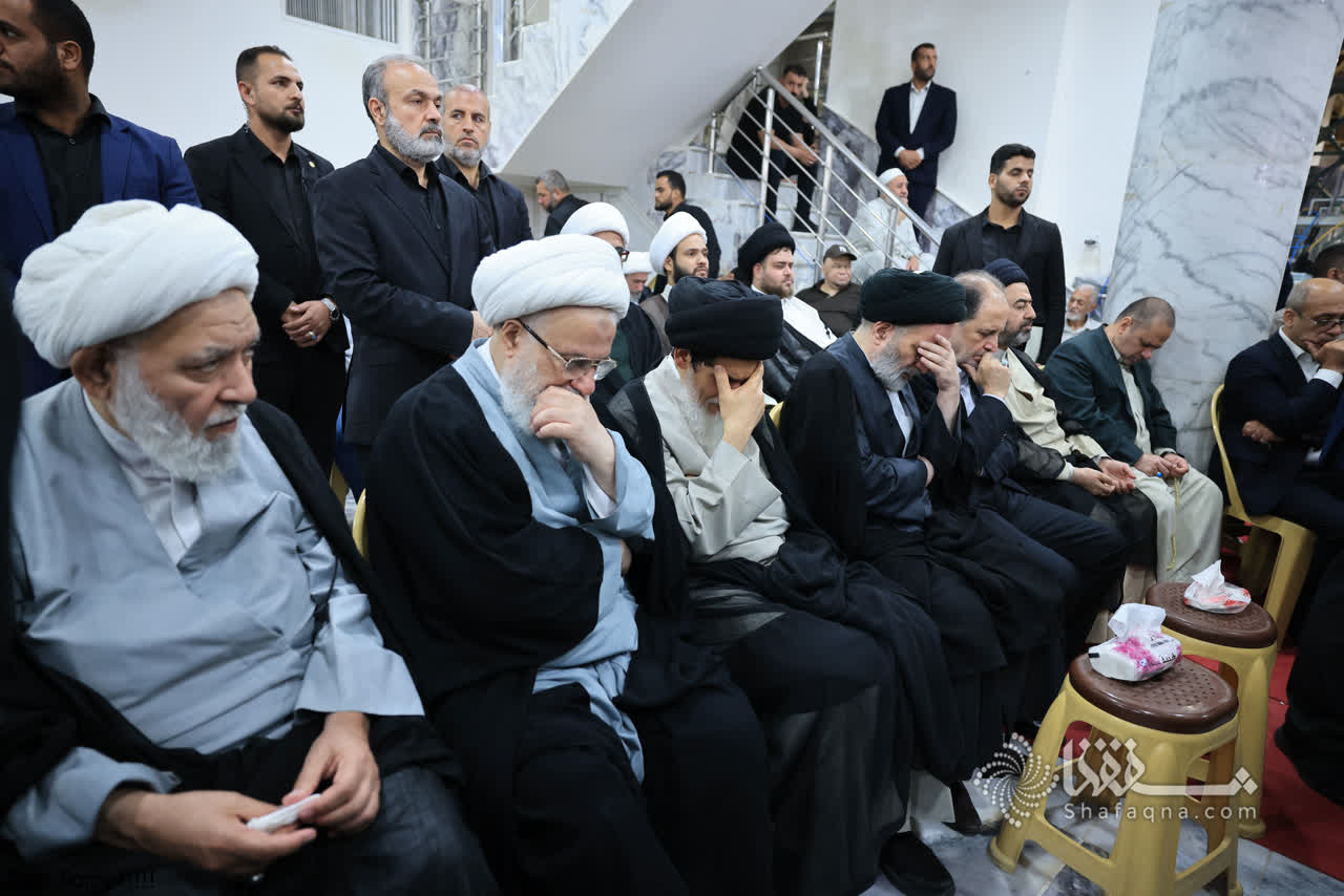 مراسم ترحیم همسر آیت الله سیستانی در نجف اشرف