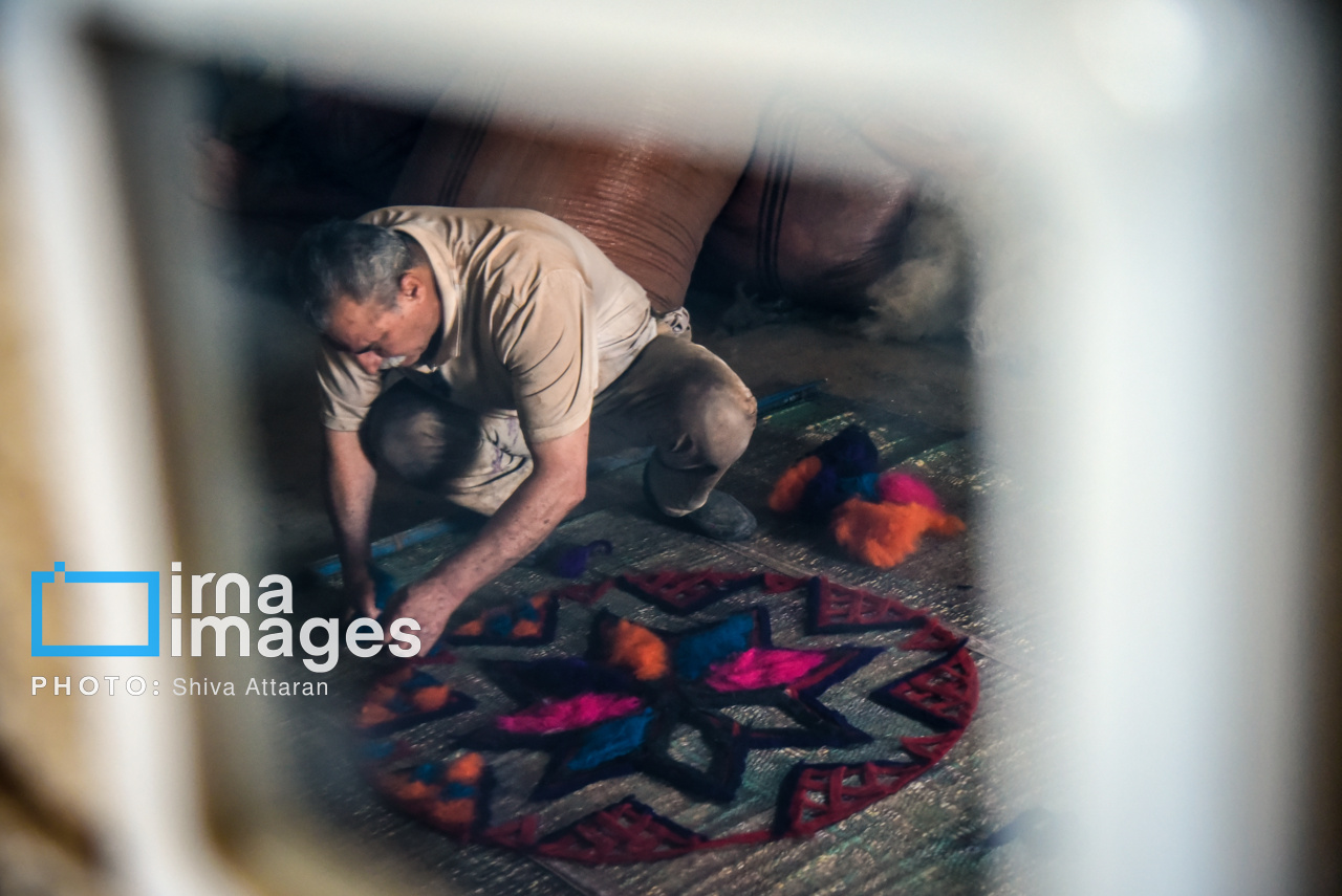 هنر فراموش‌شده نمدمالی