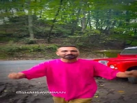 جاده زیبای عباس‌آباد به کلاردشت 