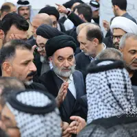 مراسم ترحیم همسر آیت الله سیستانی در نجف اشرف