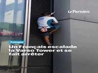 بازداشت یک صخره‌نورد پس از صعود به بلندترین برج اتحادیه اروپا