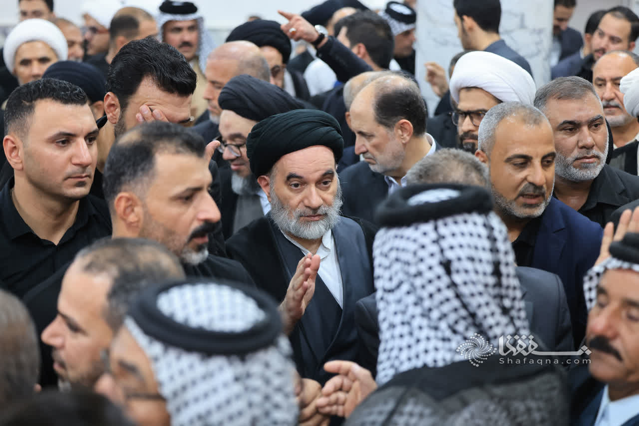 مراسم ترحیم همسر آیت الله سیستانی در نجف اشرف