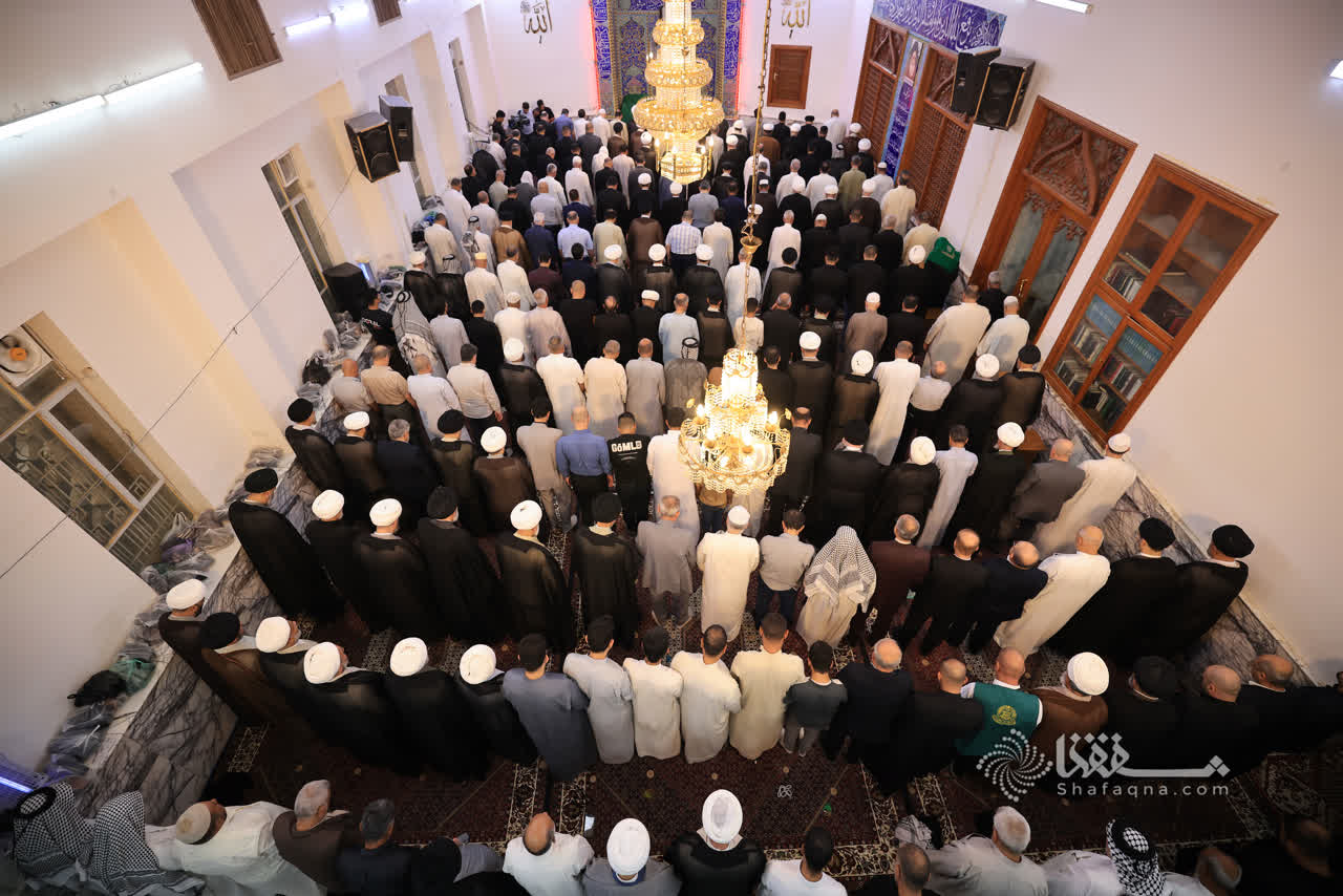 مراسم ترحیم همسر آیت الله سیستانی در نجف اشرف