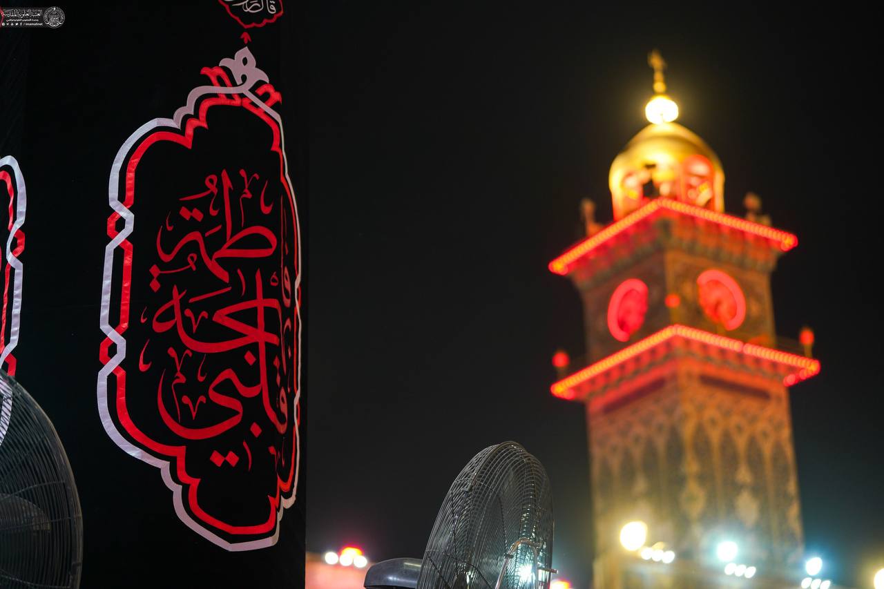 سیاه‌پوشی حرم امیرالمومنین(ع) در آستانهٔ ایام فاطمیه به روایت ۴۰ روز 