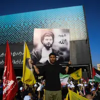 عکس/ مراسم سالگرد شهید سید حسن نصرالله(ره) در بیروت