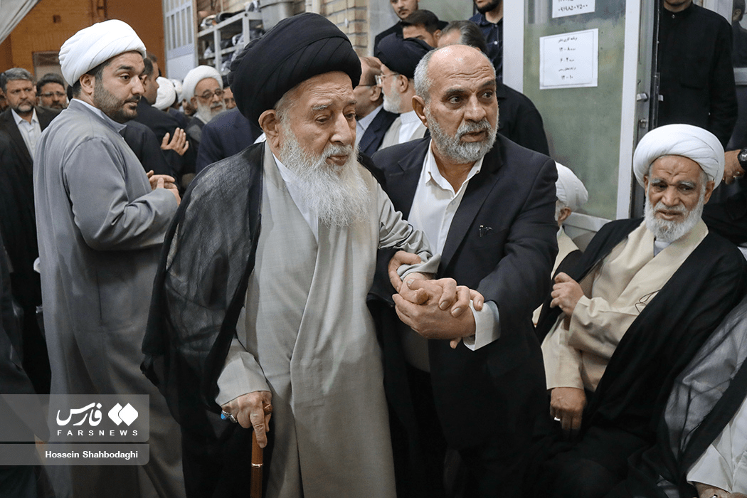 مجلس ترحیم همسر آیت الله سیستانی در قم