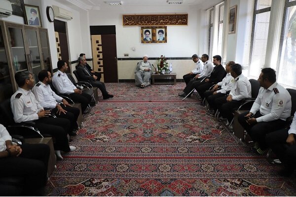 آتش‌نشانان با نماینده ولی‌فقیه سیستان و بلوچستان دیدار کردند