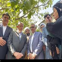 بازدید وزیر میراث فرهنگی از بقعه امامزاده علی (ع)+تصاویر