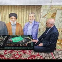 حضور قالیباف بر مزار شهید حاج رمضان