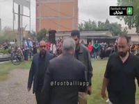 حضور محمد انصاری بازیکن اسبق پرسپولیس در مراسم دهمین سالگرد زنده یاد هادی نوروزی