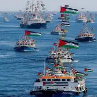 رژیم صهیونیستی ۱۳ کشتی ناوگان صمود را تصرف کرد