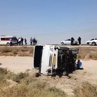 انحراف مینی بوس ۲۴ مصدوم بر جا گذاشت