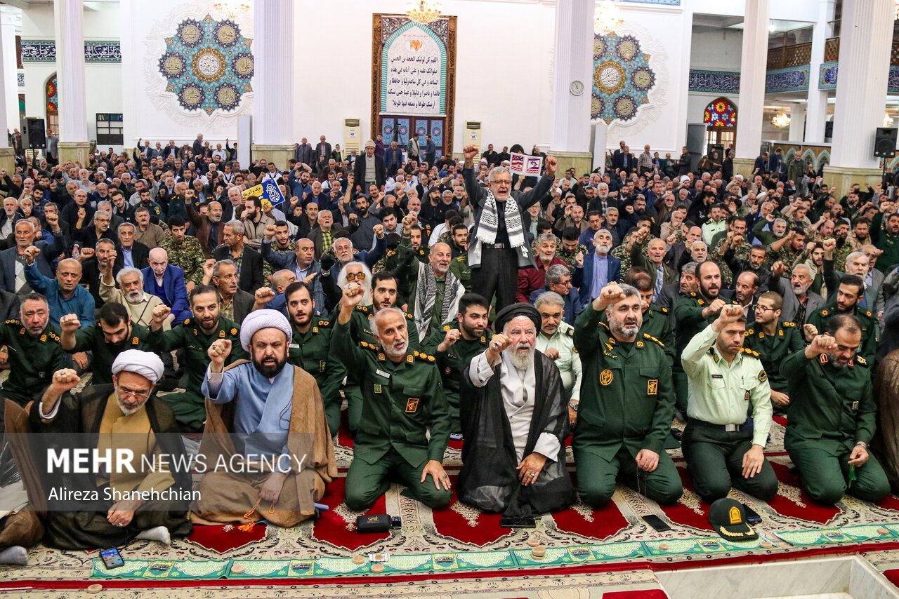 عکس/ مراسم اولین سالگرد شهادت سیدحسن نصرالله در رشت