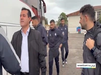 ورود ملوان به استادیوم سیروس قایقران